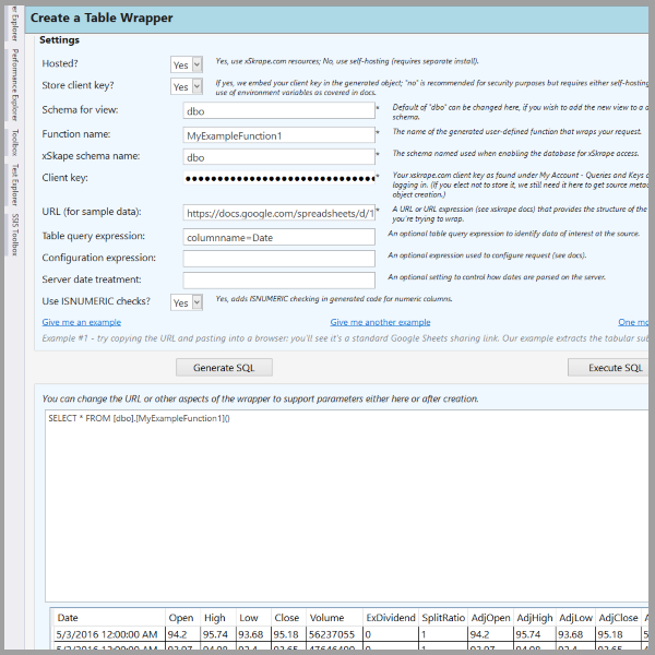 XS for SQL